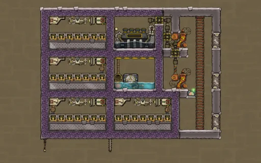 Sleet Wheat Farm - with Overlay, an Oxygen Not Included blueprint
