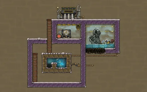Cool steam vent taming, an Oxygen Not Included blueprint