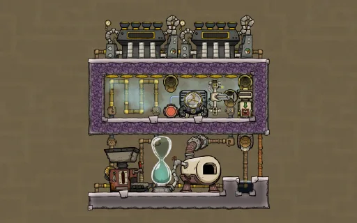 Metal refinery & glass forge, an Oxygen Not Included blueprint