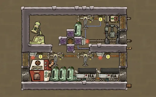 Infinite food storage with frost burguer & berry sludge, an Oxygen Not Included blueprint