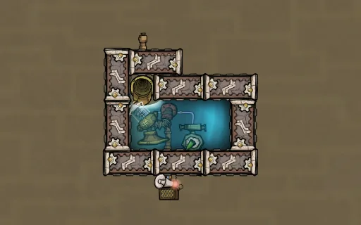 Infinite liquid storage (doors), an Oxygen Not Included blueprint