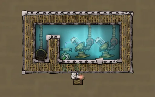 Infinite liquid storage (tiles), an Oxygen Not Included blueprint
