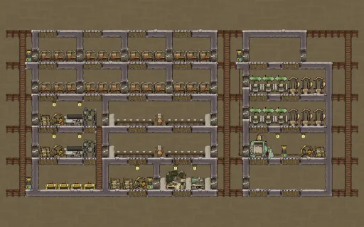 Base Start, an Oxygen Not Included blueprint