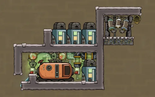 Water and Gas Purification, an Oxygen Not Included blueprint